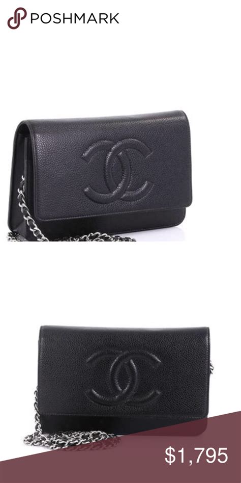 wallet on chain chanel|authentic chanel wallet on chain.